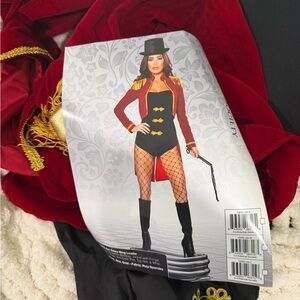 Leg Avenue Red and Gold Ringmaster Costume